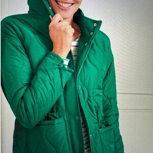 T By Talbots Patch Pocket Quilted Jacket